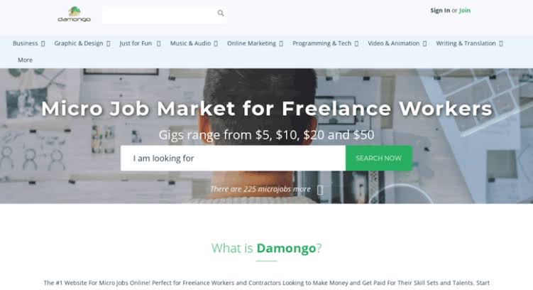 Damongo freelance jobs