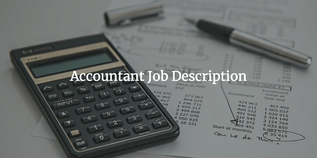 Accountant Job Description