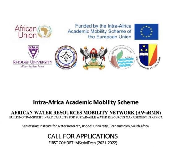 African Water Resources Mobility Network (AWaRMN) Programme - MSc/MTech Call