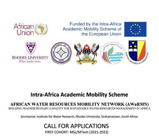African Water Resources Mobility Network (AWaRMN) Programme - MSc/MTech Call