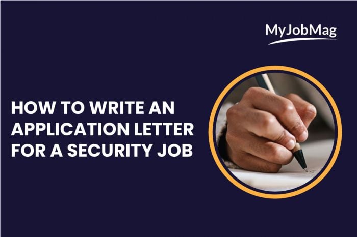 application letter for security job in nigeria without experience
